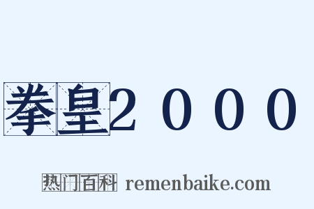 拳皇2000是什么意思的图片